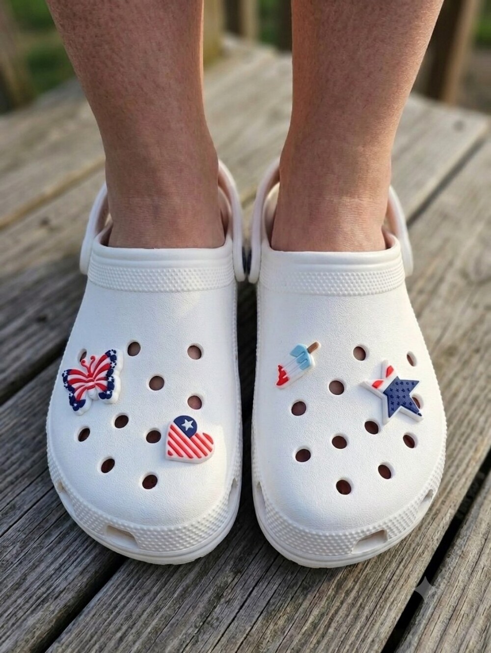 Way to Celebrate! Patriotic Pop-in Charms- Red, White & Blue